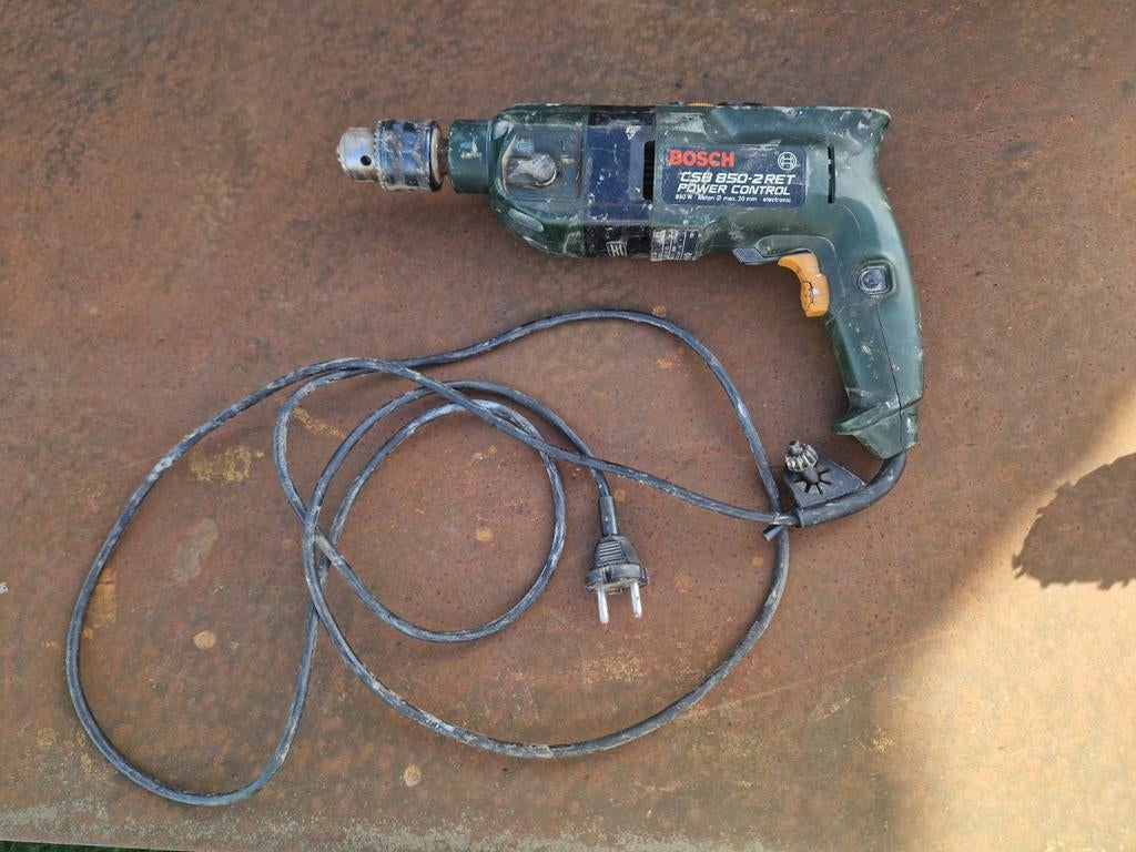 Bosch CSB 850-2 RET Klopboormachine, Ophalen, Boor- en Schroefmachine, Variabele snelheid, Gebruikt