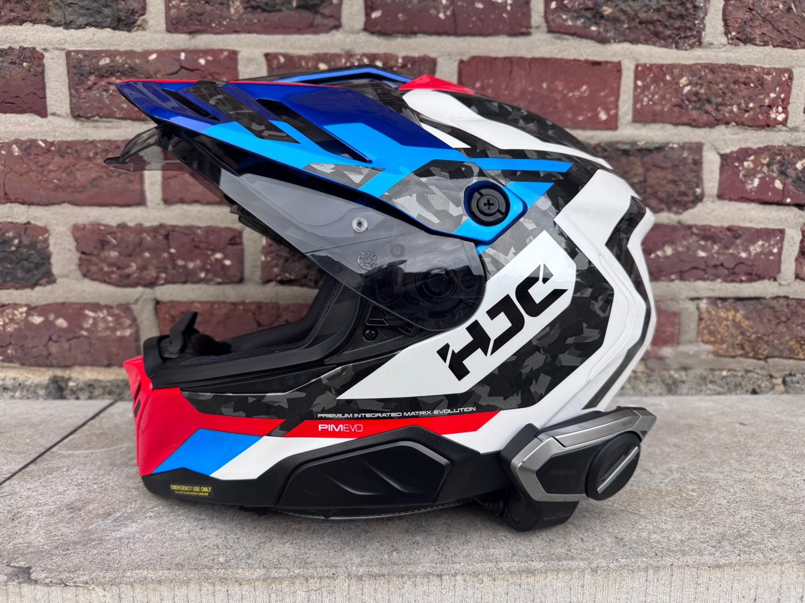 HJC RPHA60 Dakar Blauw/Wit XL integraal motorhelm -, Enlèvement, L, HJC