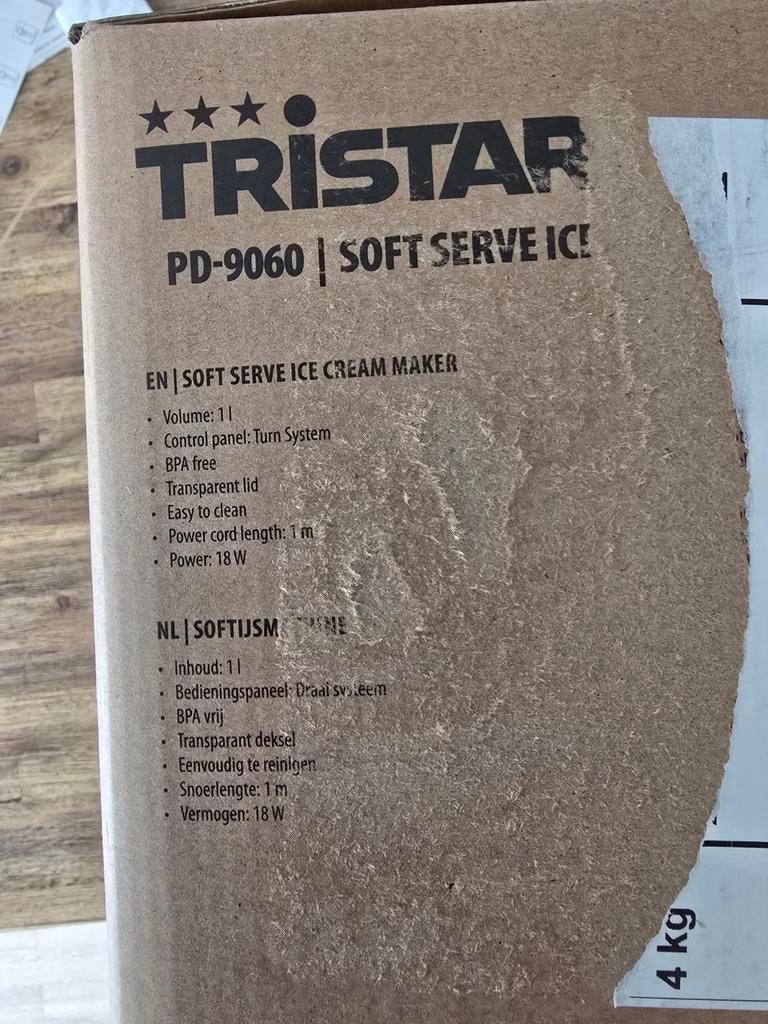 tristar ijsmachine, Enlèvement ou Envoi
