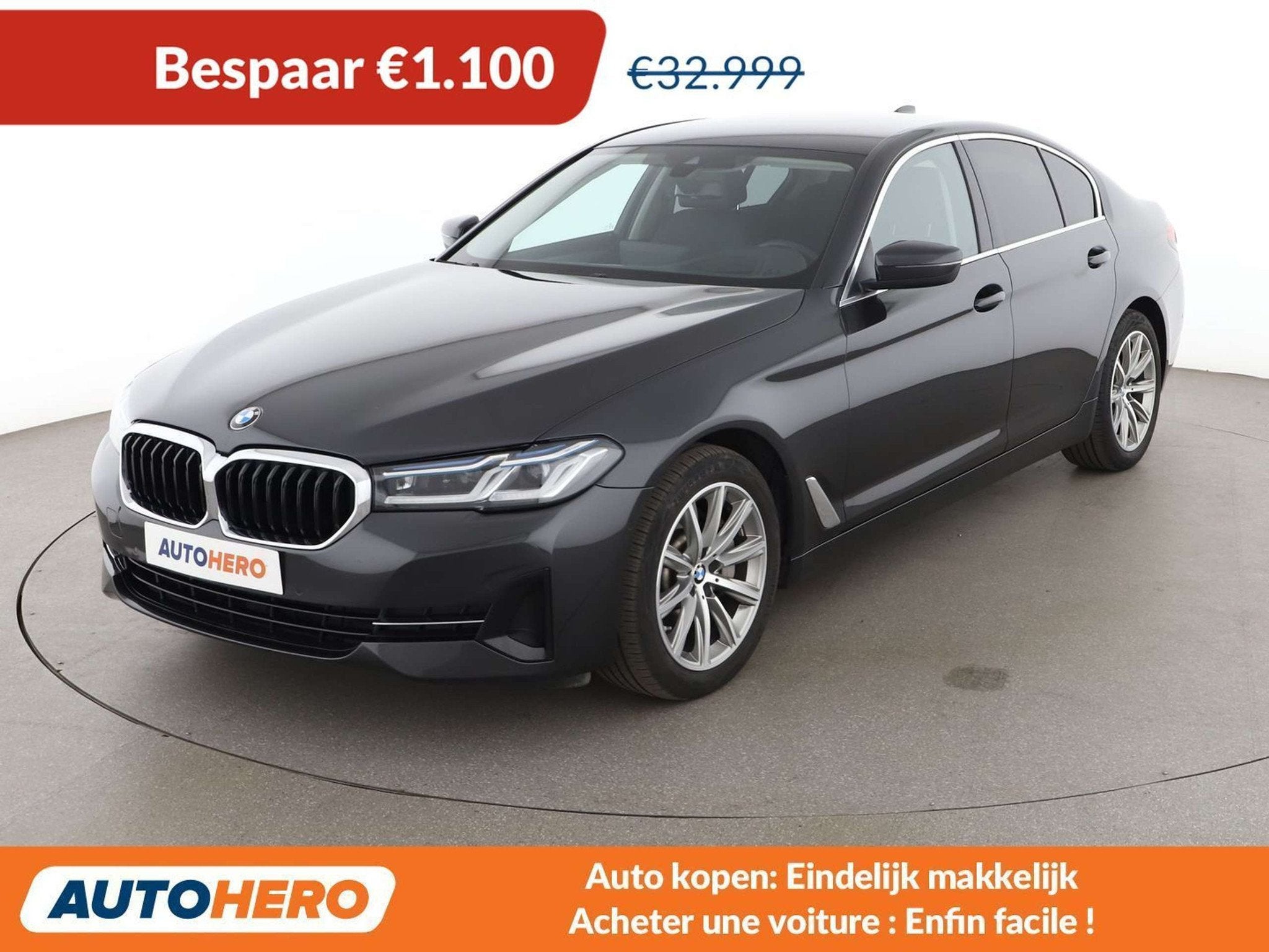 BMW 5 Serie 530 530i Mild-Hybrid xDrive (automatique), Autos, Noir, 1998 cm³, Quatre roues motrices / 4X4, Occasion