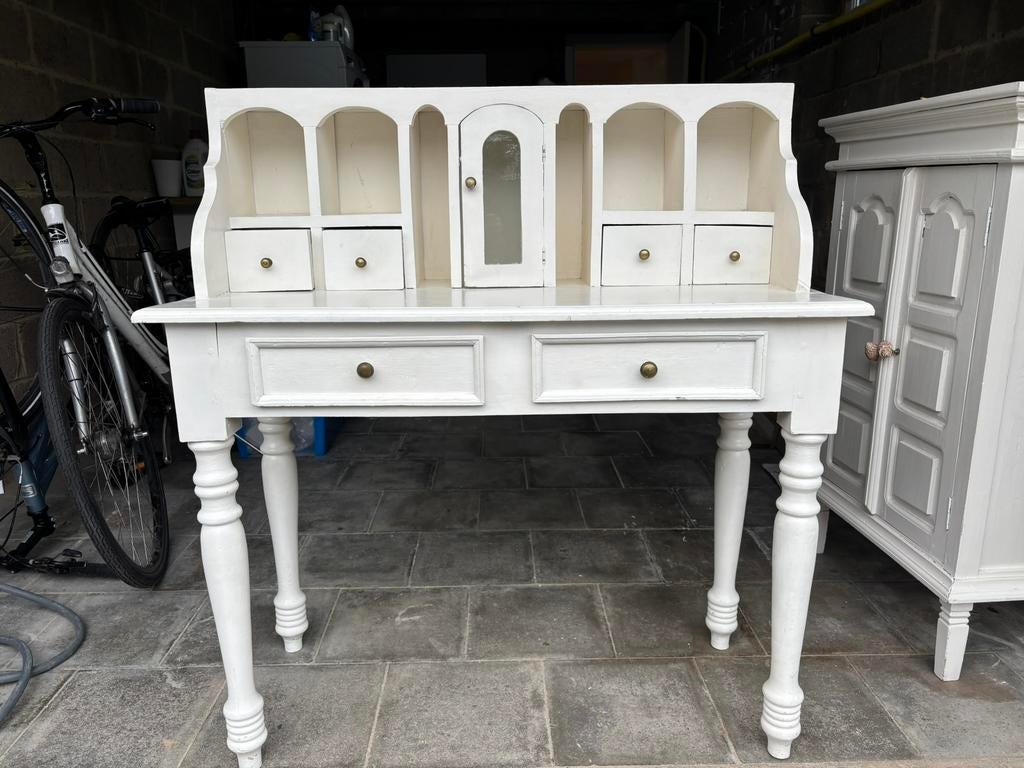 Meuble d’entrée / console / petit bureau en bois massif, Enlèvement, Utilisé