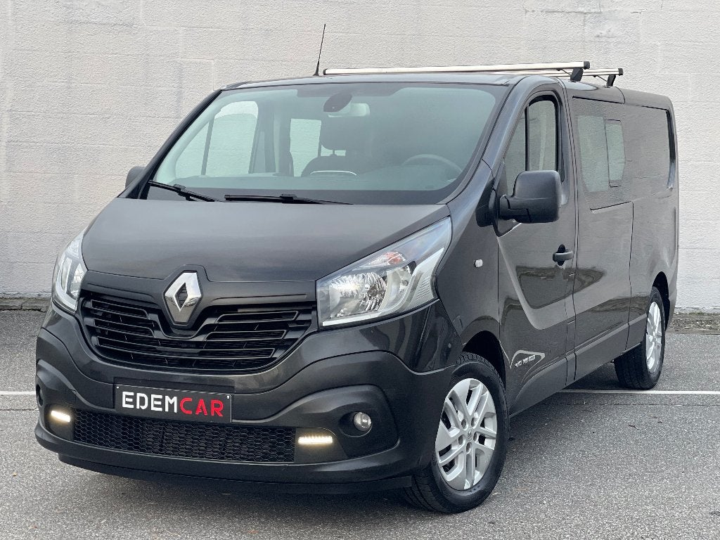 Renault Trafic Bi-Turbo 145ch DOUBLE CABINE 5 places., Euro 6, 107 kW, Tissu, 4 cylindres