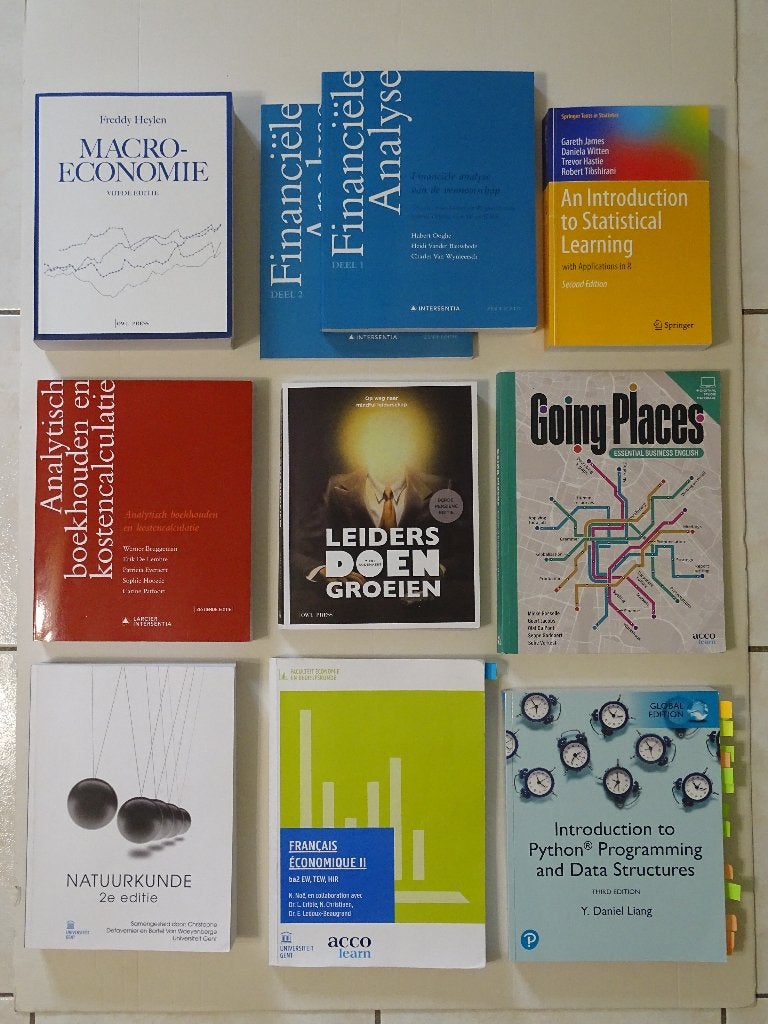Totaalpakket Boeken - 2e Bachelor Handelsingenieur - UGent, Boeken, Ophalen, Zo goed als nieuw, Hoger Onderwijs