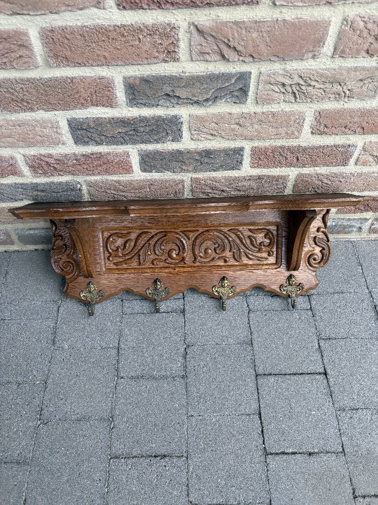 Wandkapstok, Ophalen, Gebruikt, Hout, Wandkapstok