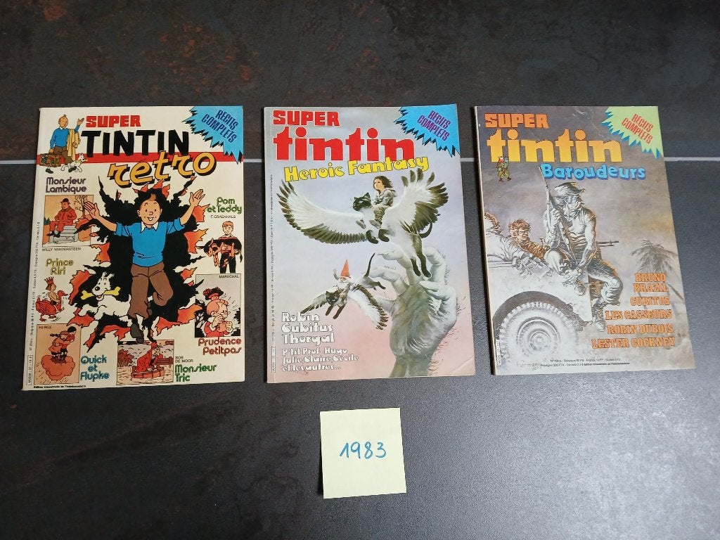 Super Tintin 1983 – Lot 3 numéros (21–22–23), Livres, Enlèvement ou Envoi, Utilisé