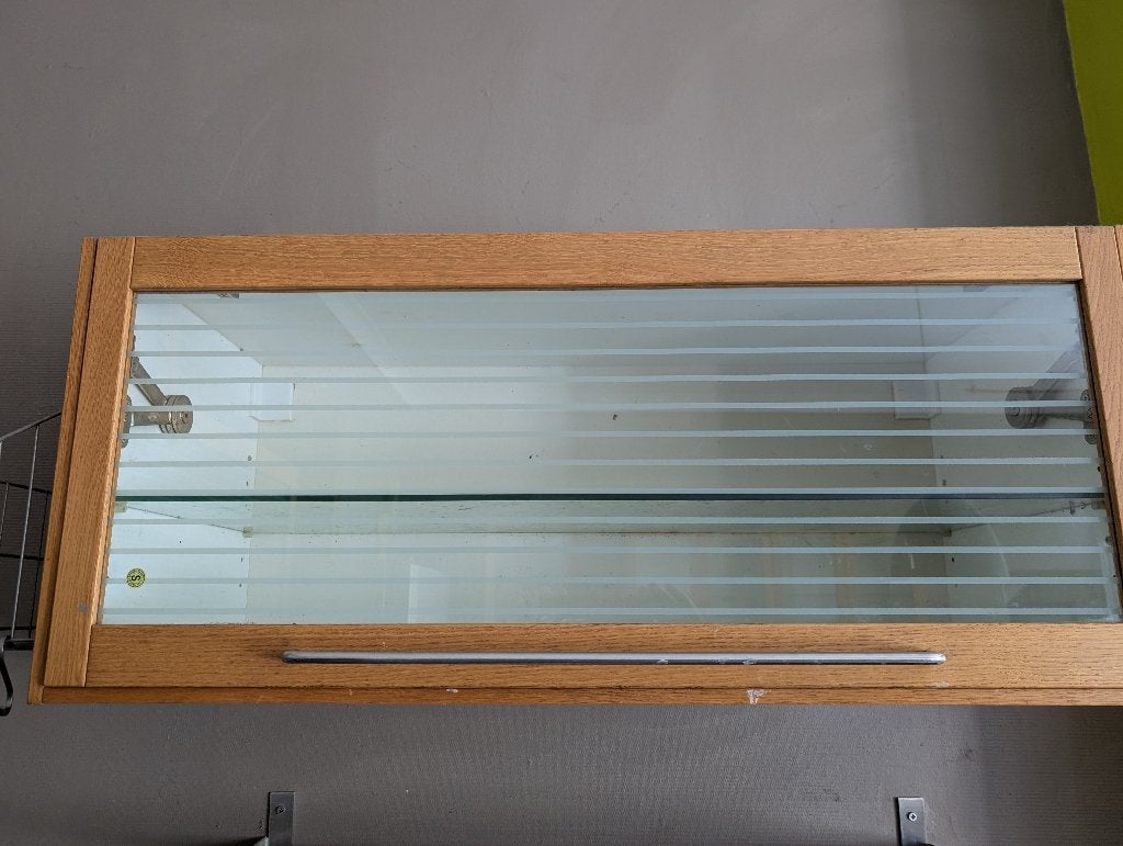hangkasten glas keuken, Ophalen, Minder dan 50 cm, Gebruikt, Bruin
