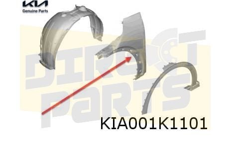Kia EV6 voorscherm Links Origineel! 66311CV000, Kia, -, Verzenden, -