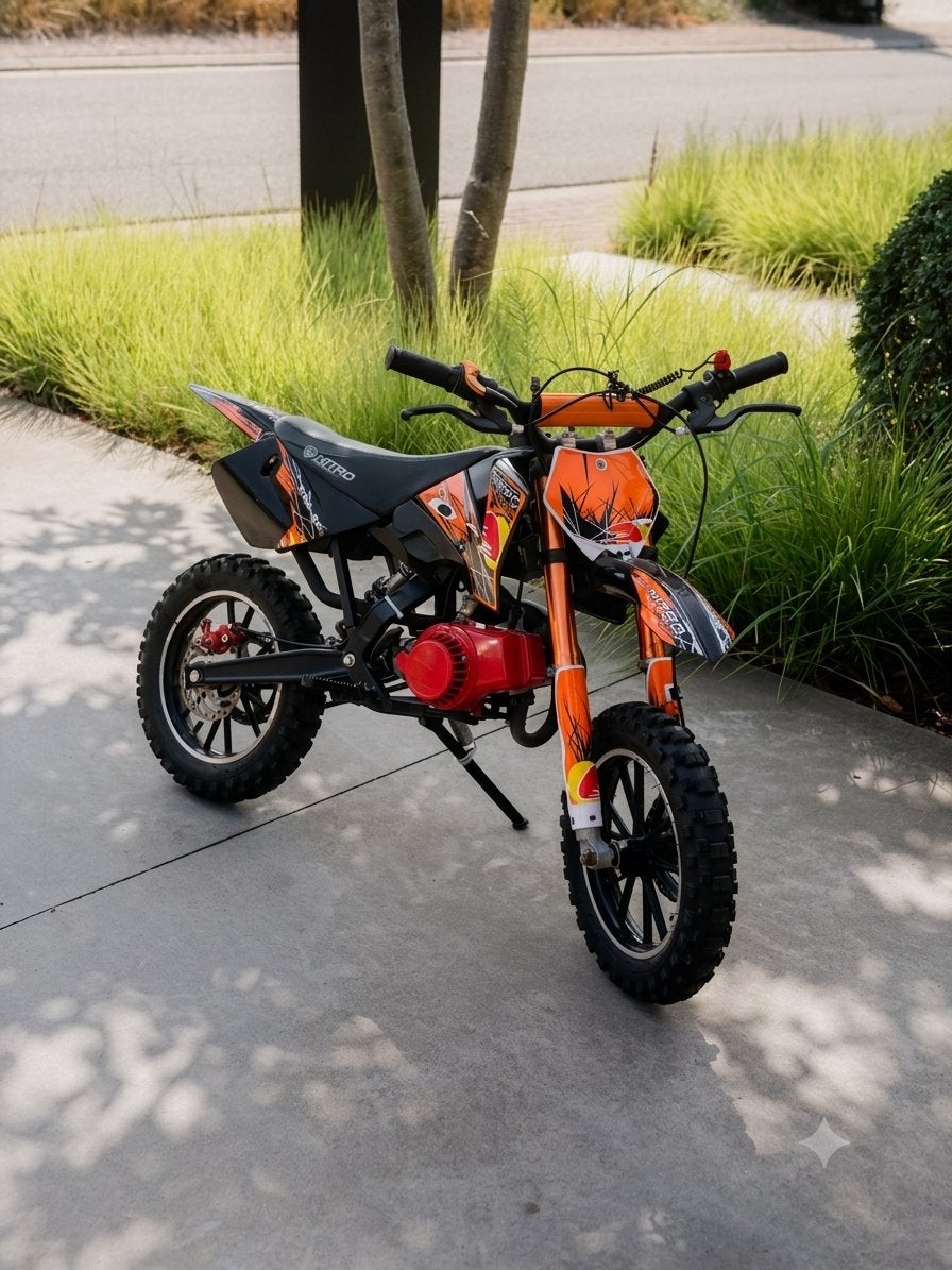 Pitbike minibike 50cc, Fietsen en Brommers, Ophalen, Zo goed als nieuw, Pitbike