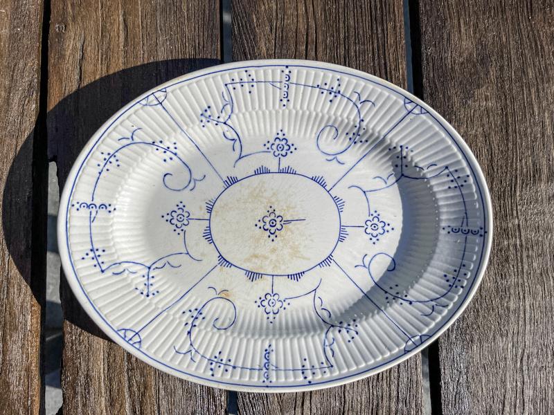 Royal Boch Copenhague ovalen schotel 30 cm., Antiek en Kunst, Ophalen of Verzenden