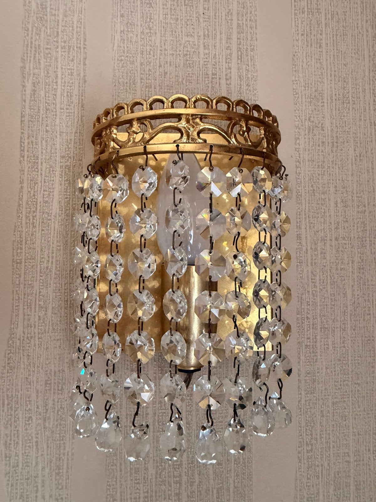 Vintage wandlamp, Ophalen, Gebruikt