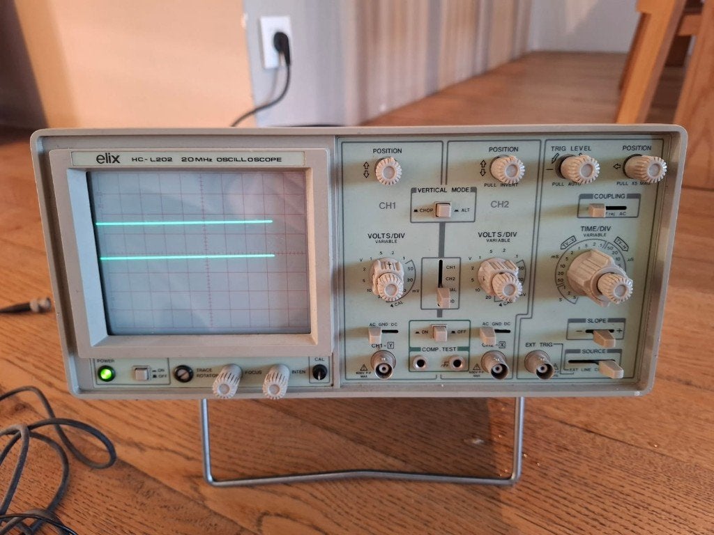 20MHz DUAL DACE OSCILLOSCOOP elix HC-L202, Ophalen, Gebruikt