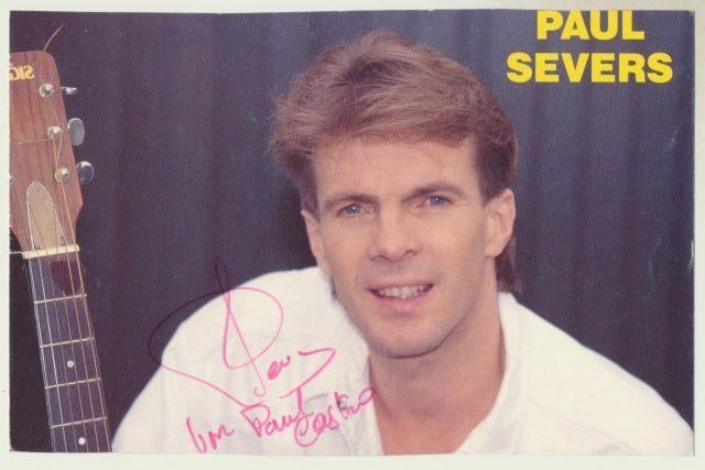 (m55) Paul severs, promotiefoto, gesigneerd, Envoi, Signé