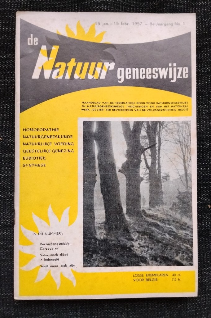 magazine mensuel vintage « Nature Healing » 1957, Collections, Enlèvement ou Envoi, 1940 à 1960, Journal ou Magazine