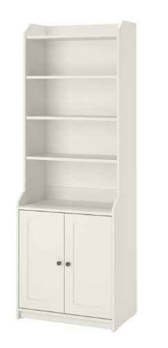 Armoire 2 portes, blanc, HAUGA IKEA, Enlèvement, Comme neuf, IKEA, Avec porte(s)