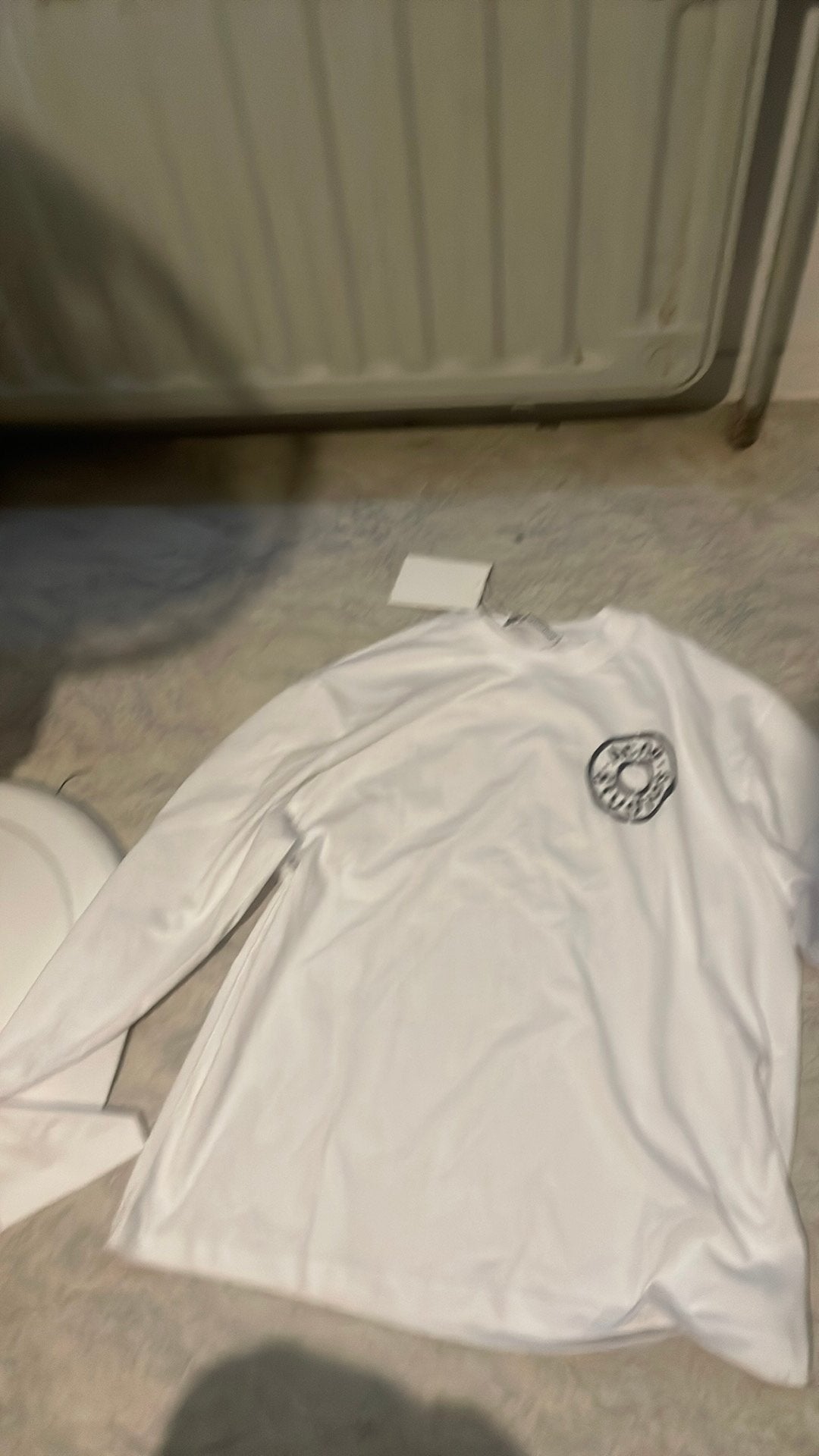 T-shirt blanc Acne Studios — Look de créateur minimaliste, Enlèvement ou Envoi, Comme neuf, Taille 48/50 (M), Blanc