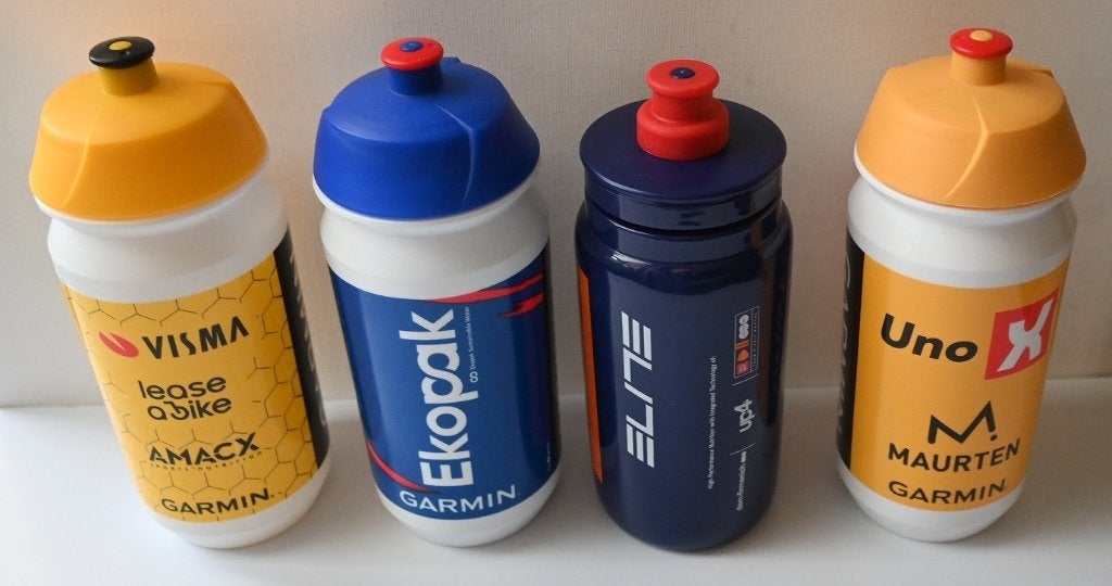4 Drinkbussen Bidons  Visma Lease Bike/Quick Step Elite UnoX, Verzenden, Zo goed als nieuw, Overige typen