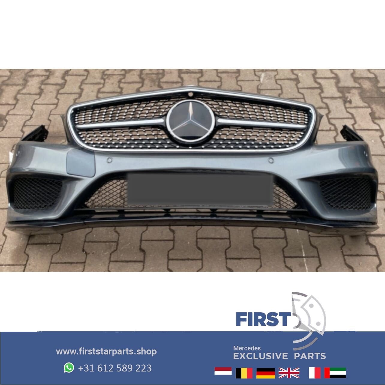 W218 BUMPER FACELIFT CLS AMG VOORBUMPER COMPLEET + DIAMOND G, Auto-onderdelen, Gebruikt, -, Voor, Ophalen of Verzenden