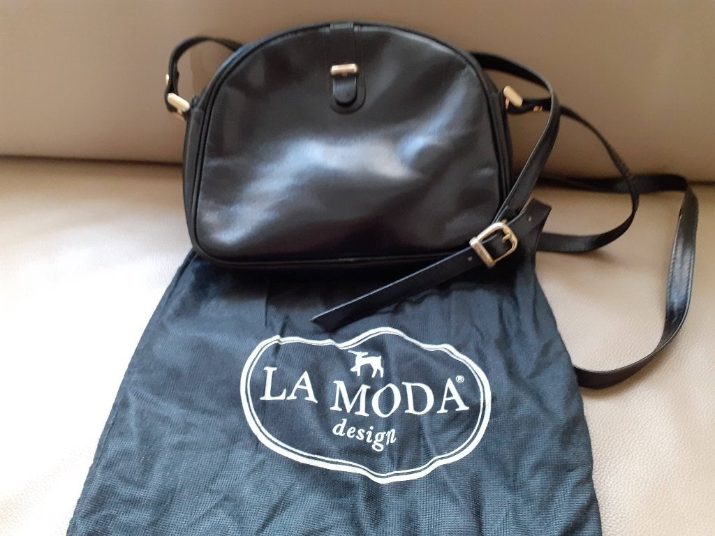 Prachtige zwarte handtas La Moda design, Handtassen en Accessoires, Tassen | Damestassen, Ophalen, Nieuw, Zwart, Handtas