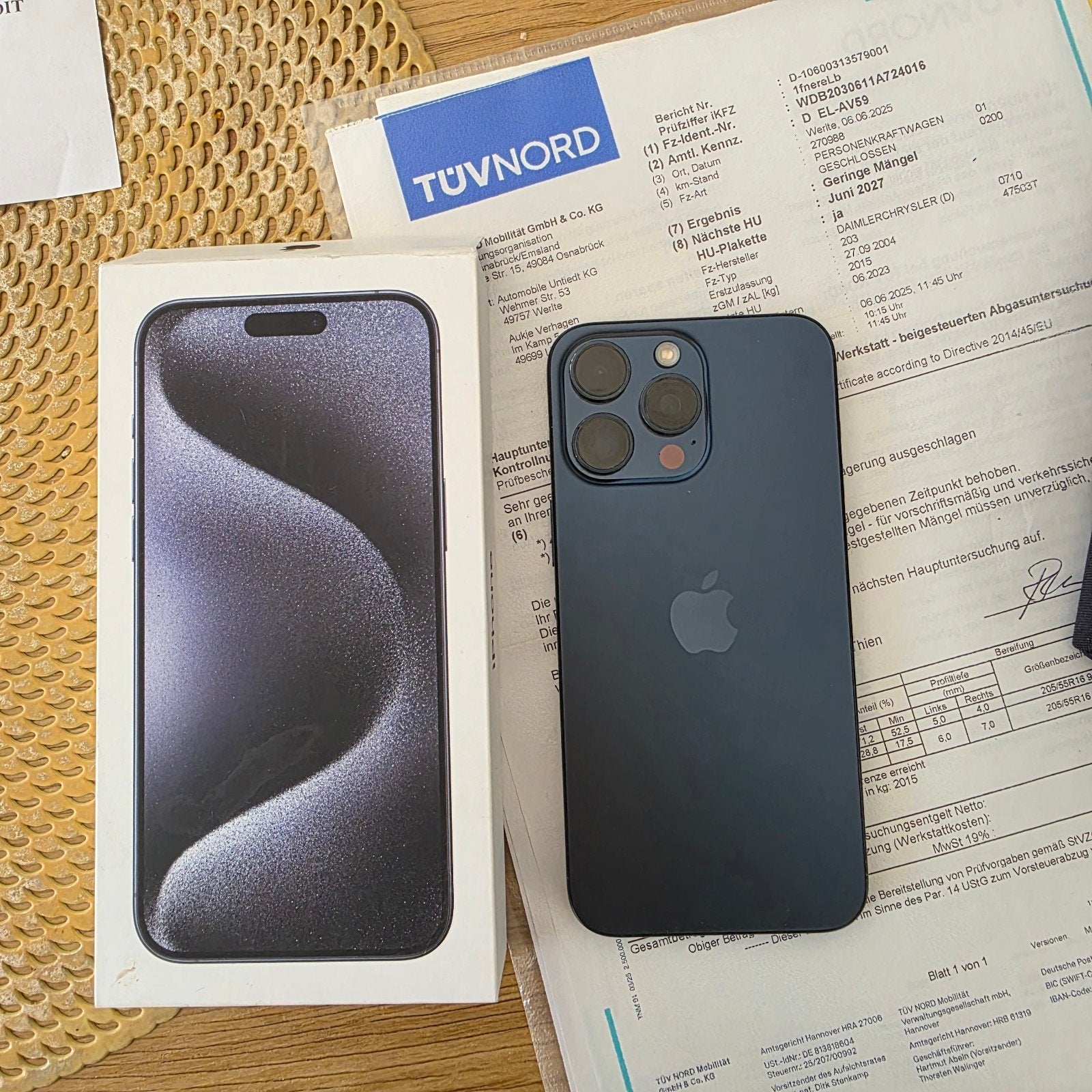 Iphone 15 pro max 256gb, Enlèvement ou Envoi, Bleu, 87 %, IPhone 15 Pro Max