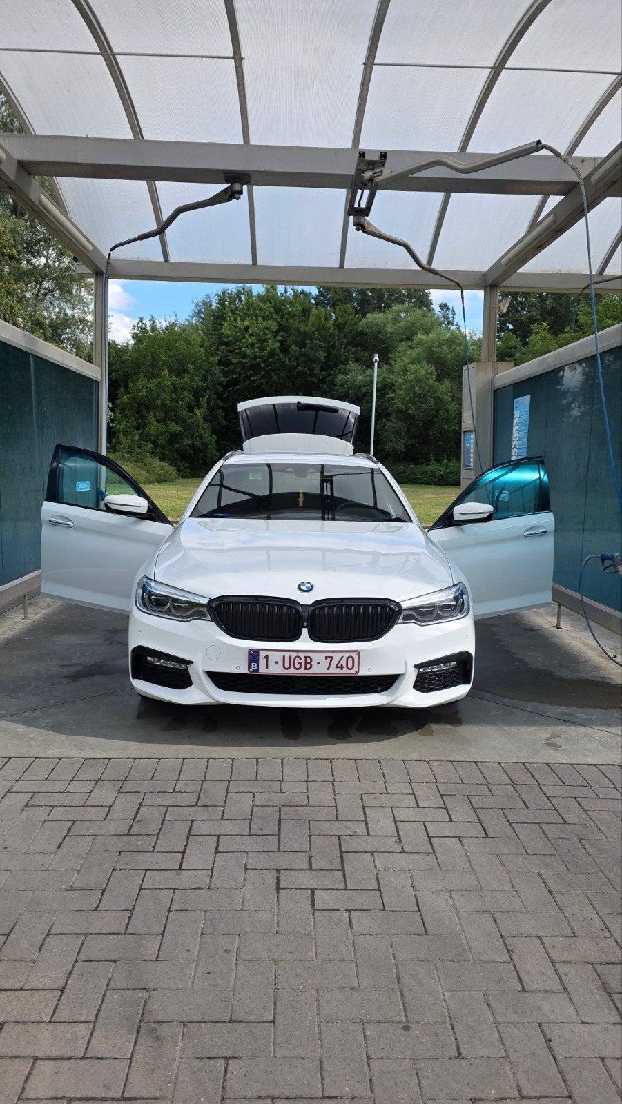 Te koop: BMW G31 2018, 140 kW, huidige kilometerstand: 181.0, Autos, BMW, Cuir, Carnet d'entretien, Alarme, Noir