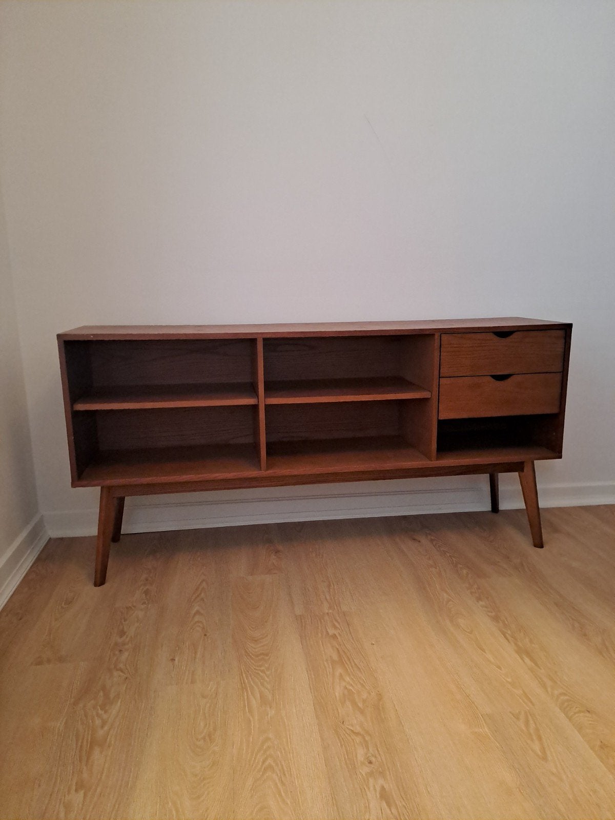 Commode en bois foncé 170 cm, Maison & Meubles, Enlèvement, Avec tiroir(s)