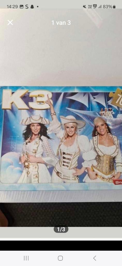 Puzzel k3, Ophalen of Verzenden