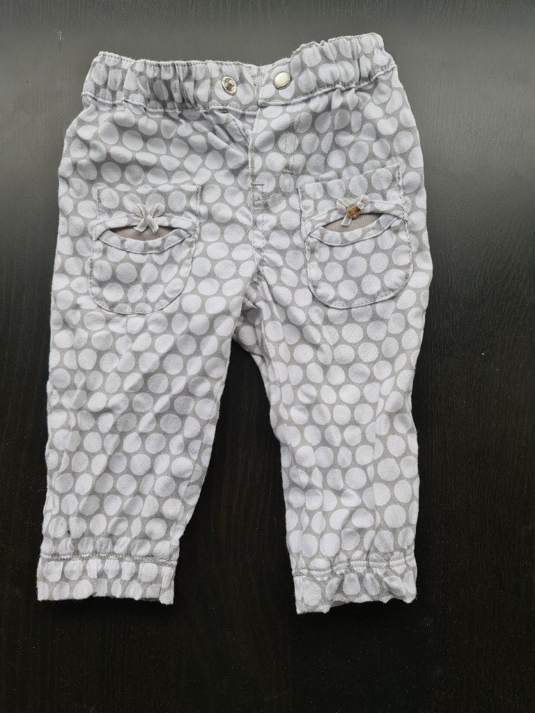 grijze broek witte polca dots Gymp Preminimes 6m/6cm, Enlèvement, Comme neuf