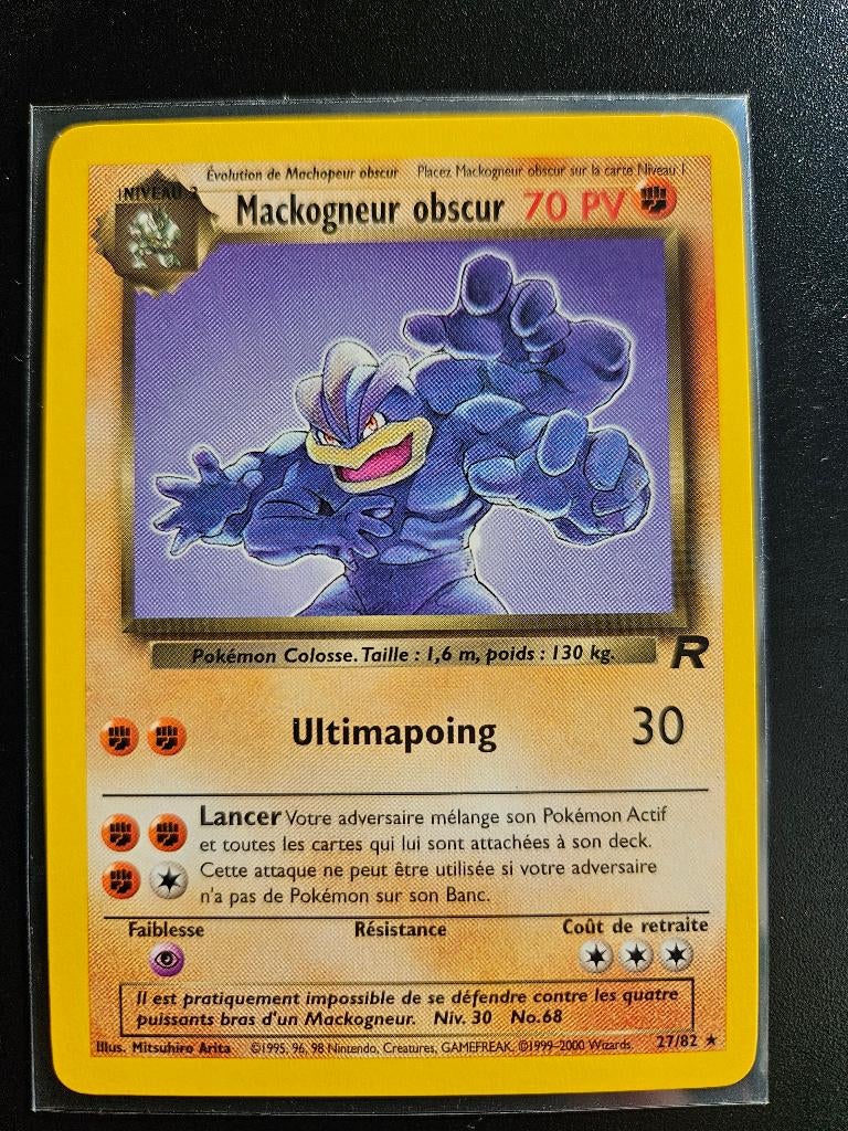 Mackogneur obscur 27/82 - Team Rocket - Excellent état, Envoi, Comme neuf