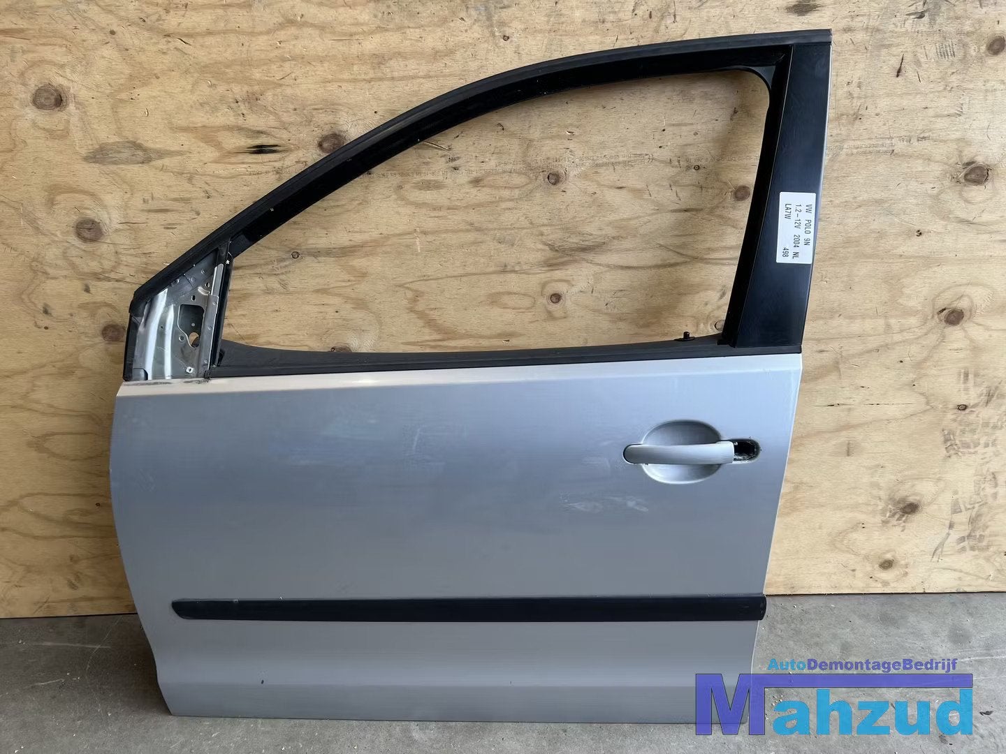 VW POLO 9N Zilver LA7W Links voor deur portier 2003-2008, Volkswagen, Volkswagen AG, Vw@volkswagen.de, Utilisé
