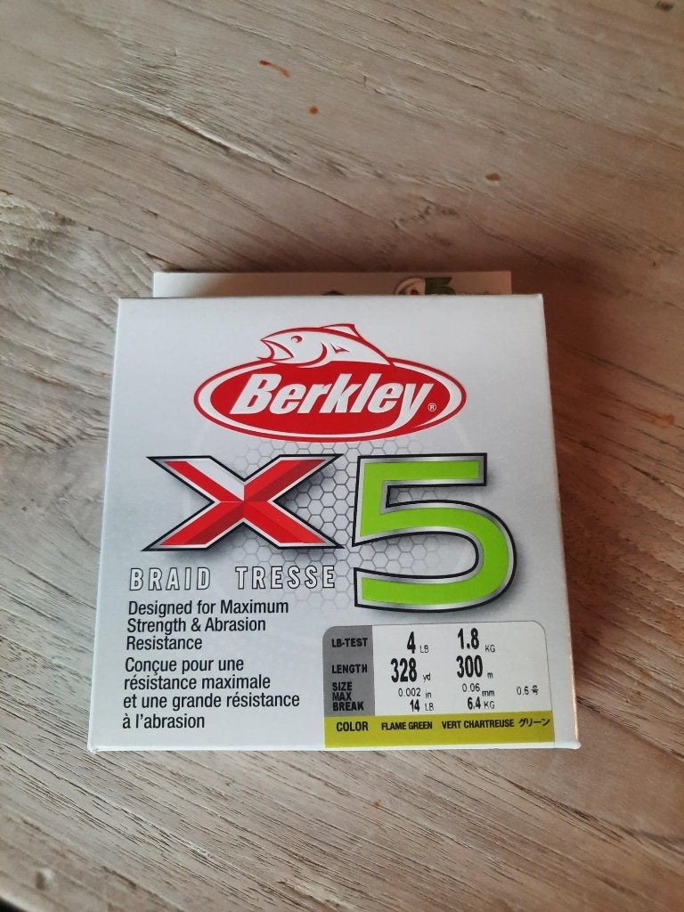 Berkley X5 300mtr 0.06mm, Sports nautiques & Bateaux, Enlèvement ou Envoi, Neuf, Ligne de pêche