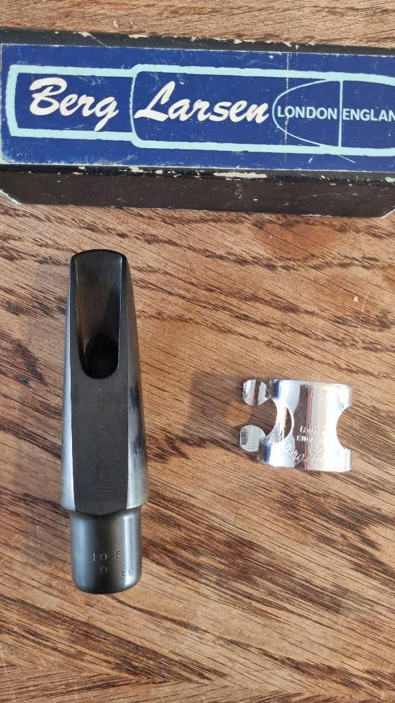 Berg Larsen 105/0 SMS - RARE - Embouchure Ténor + ligature, Enlèvement ou Envoi, Utilisé, Ténor