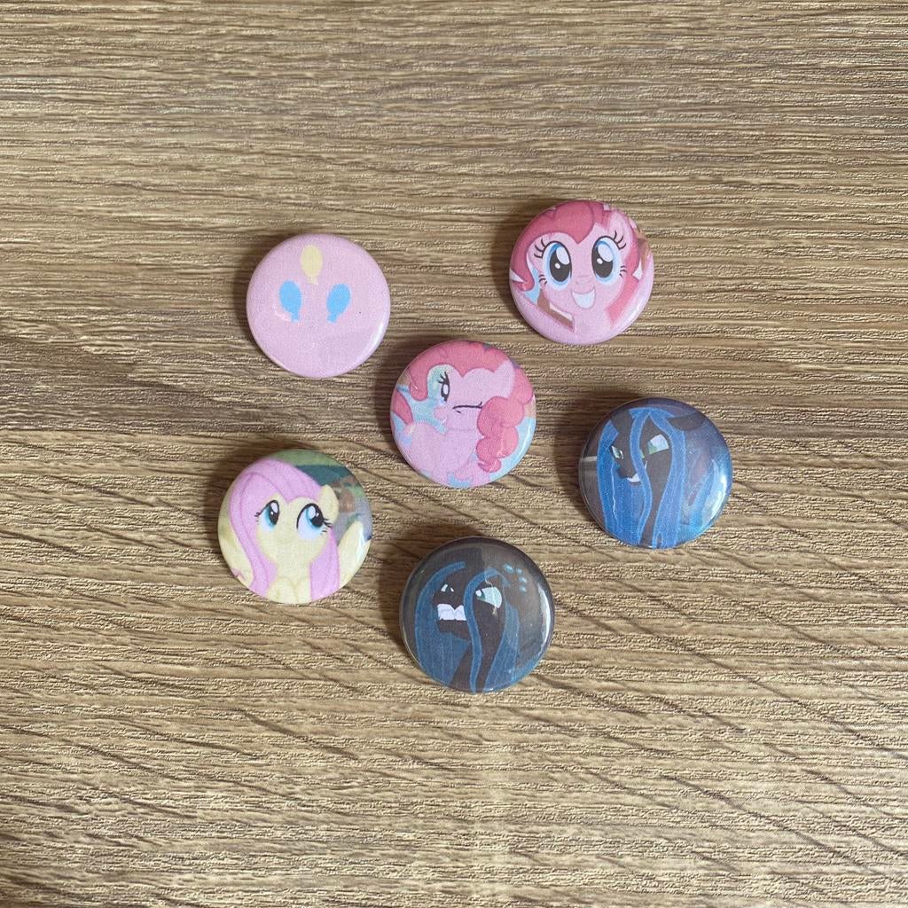 6 My Little Pony buttons, Verzamelen, Ophalen of Verzenden, Nieuw, Button