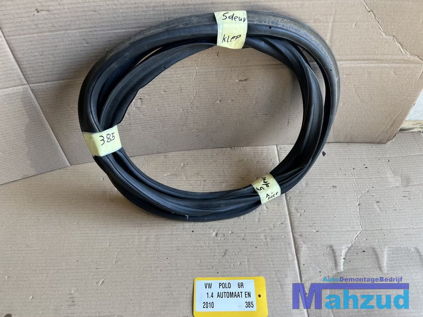 VW POLO 6R Achterklep rubber 2009-2016, Volkswagen, Volkswagen AG, Vw@volkswagen.de, Utilisé