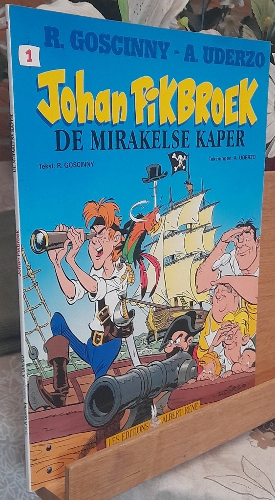 tekenaar van Asterix ,Johan pikbroek  de mirakelse Kaper1, Eén stripboek, Nieuw, Ophalen of Verzenden, Goscinny - Uderzo