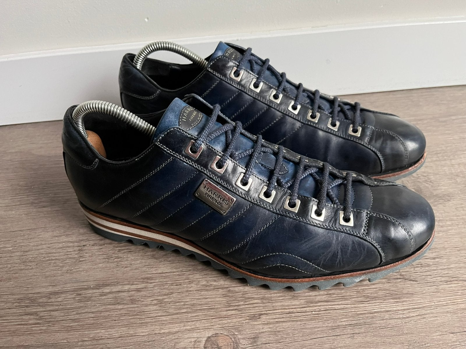 Harris sneakers maat 9 / 43, Kleding | Heren, Blauw, Ophalen of Verzenden, Zo goed als nieuw, Sneakers