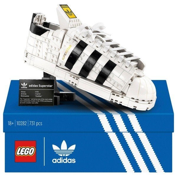 LEGO 10282 adidas Originals Superstar – Compleet + Doos, Kinderen en Baby's, Speelgoed | Duplo en Lego, Ophalen of Verzenden, Compleet