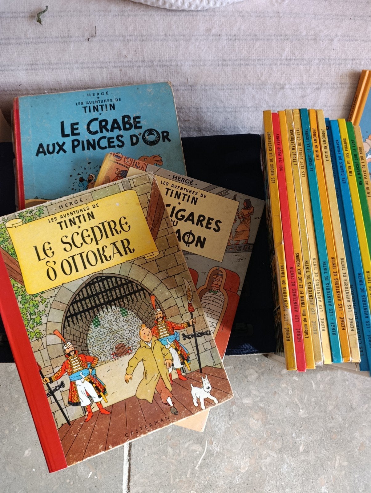 Lot collection Tintin - BD - Voitures - Éditions spéciales, Enlèvement ou Envoi