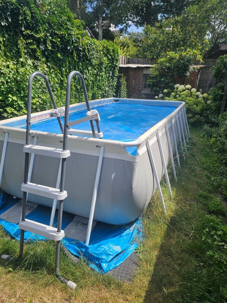 Zwembad INTEX, Tuin en Terras, Zo goed als nieuw, Opzetzwembad, 200 tot 400 cm, Rechthoekig