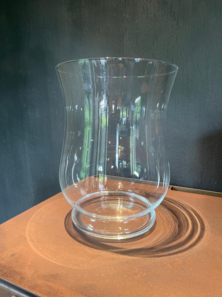 Mooie grote vaas in glas, Ophalen of Verzenden, Zo goed als nieuw