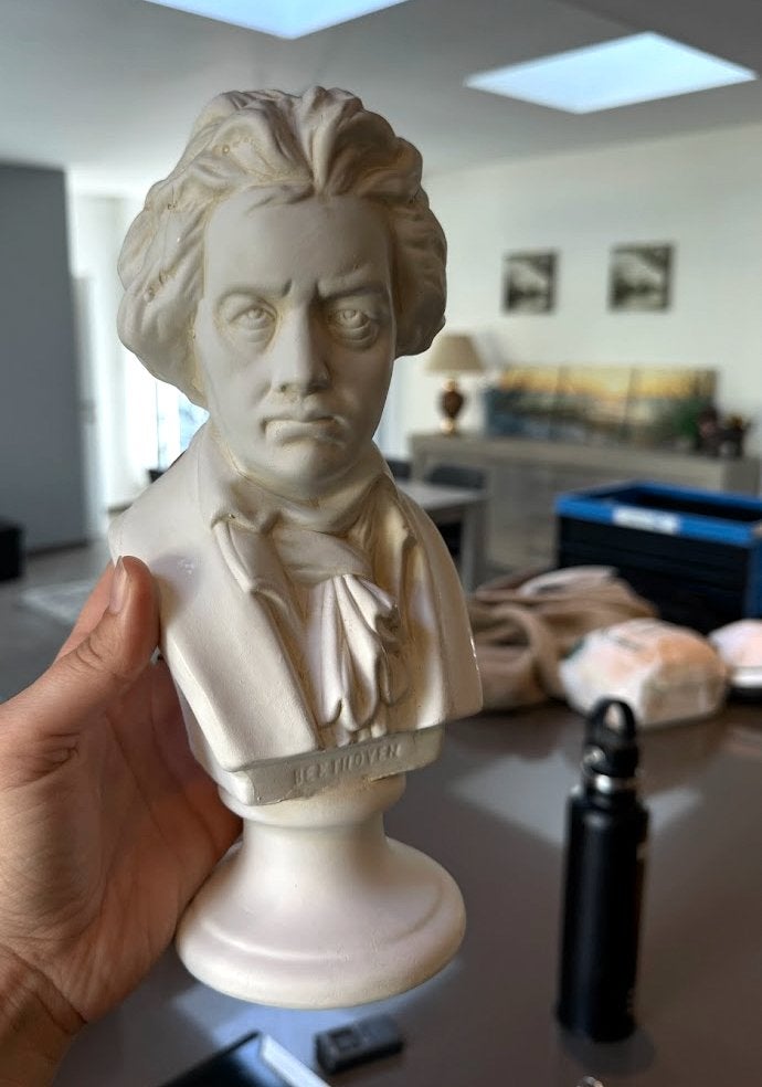 buste Beethoven, Enlèvement, Plastique, Buste, Blanc