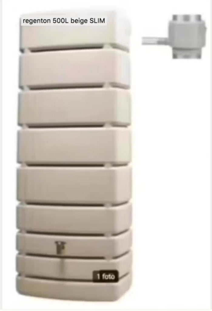 regenton 500L beige SLIM, Ophalen