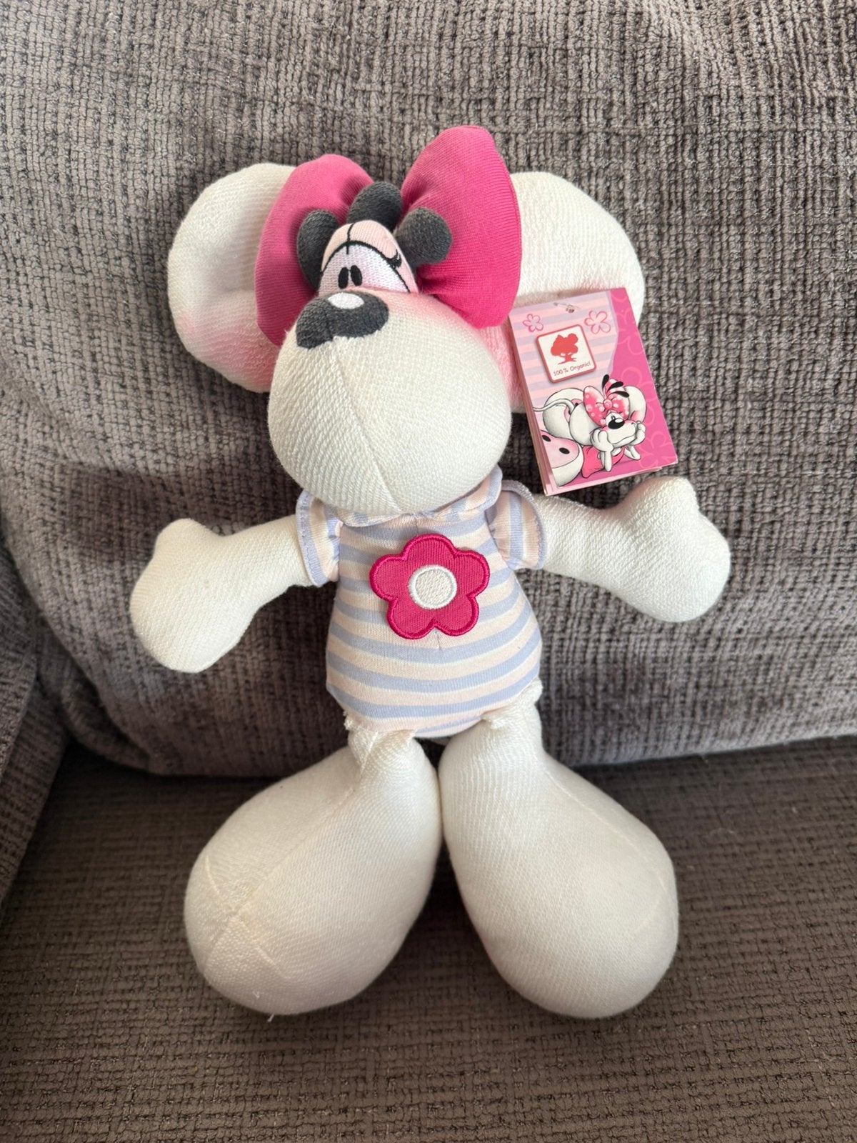 Diddl diddlina knuffel 100% organisch biologisch, zeldzaam, Enlèvement ou Envoi, Diddl, Neuf, Peluche