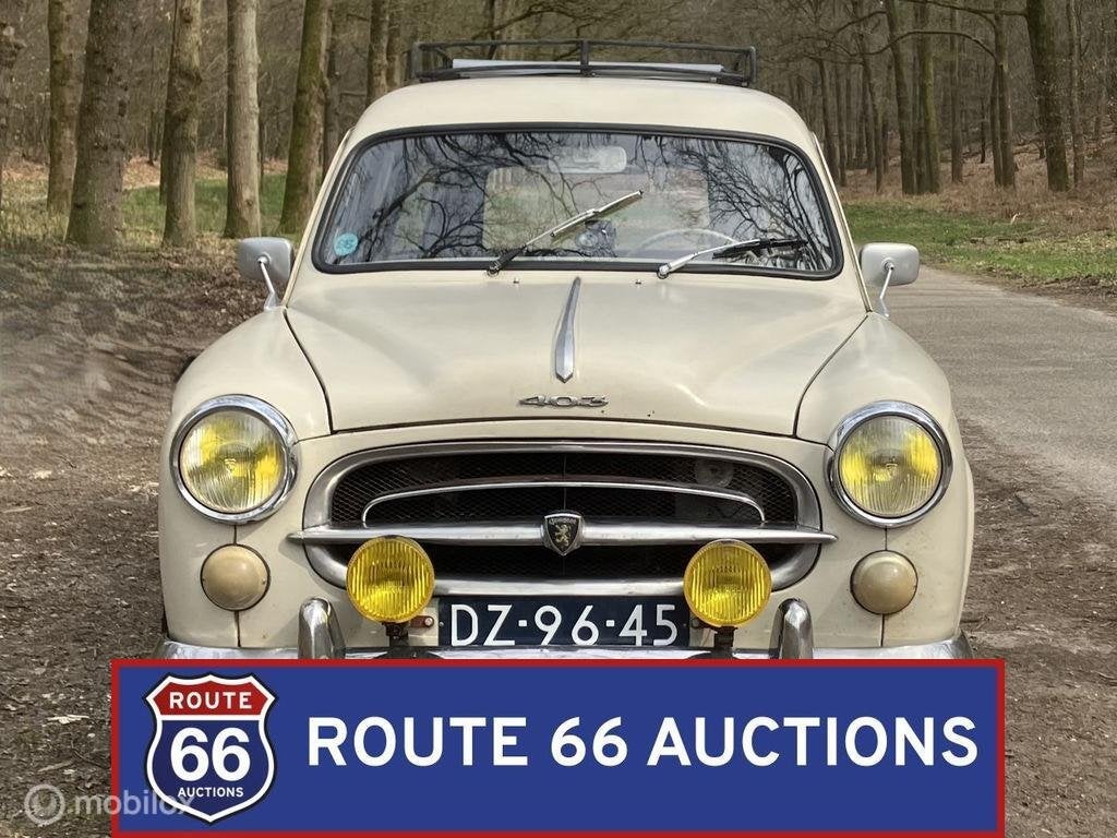 Peugeot 403 Commerciale | 1958 | Route 66 Auctions, Auto's, Oldtimers, Zwart, Bedrijf, Handgeschakeld, Overige carrosserie