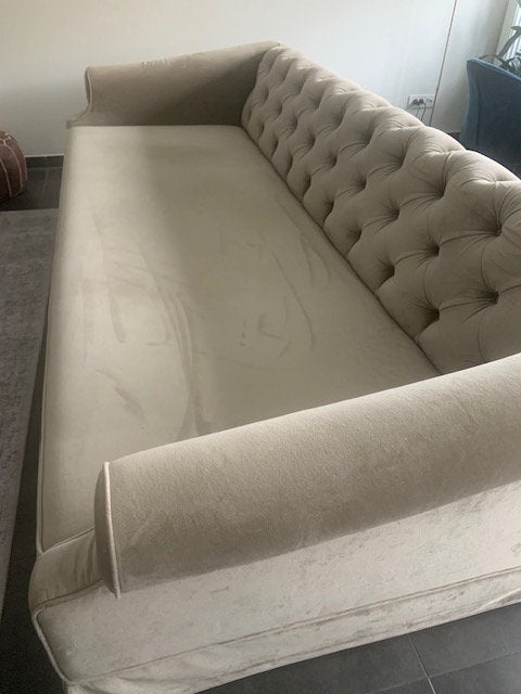 Canapé velours - SCAPA HOME, Ophalen, 250 tot 300 cm, Gebruikt, 100 tot 125 cm