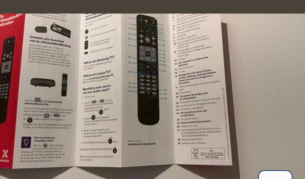 Télécommande TV v6, Télécoms, Téléphones fixes | Combinés & sans fil, Enlèvement ou Envoi, Neuf