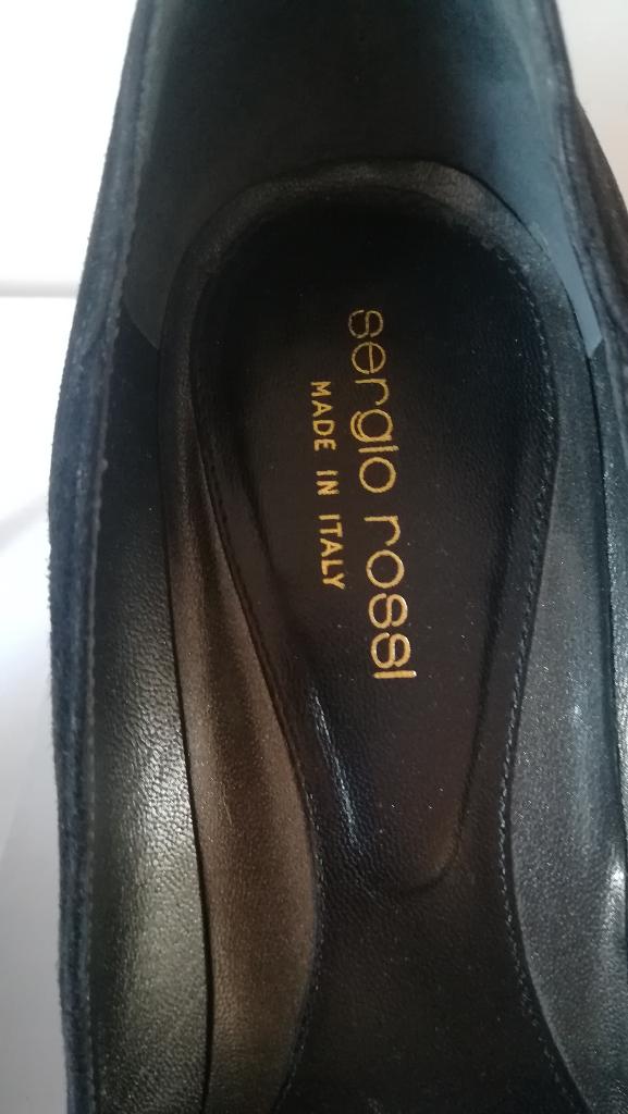 603B* SERGIO ROSSI luxe zwarte pumps van volledig leer (38), Kleding | Dames, Pumps, Sergio Rossi, Verzenden, Zwart