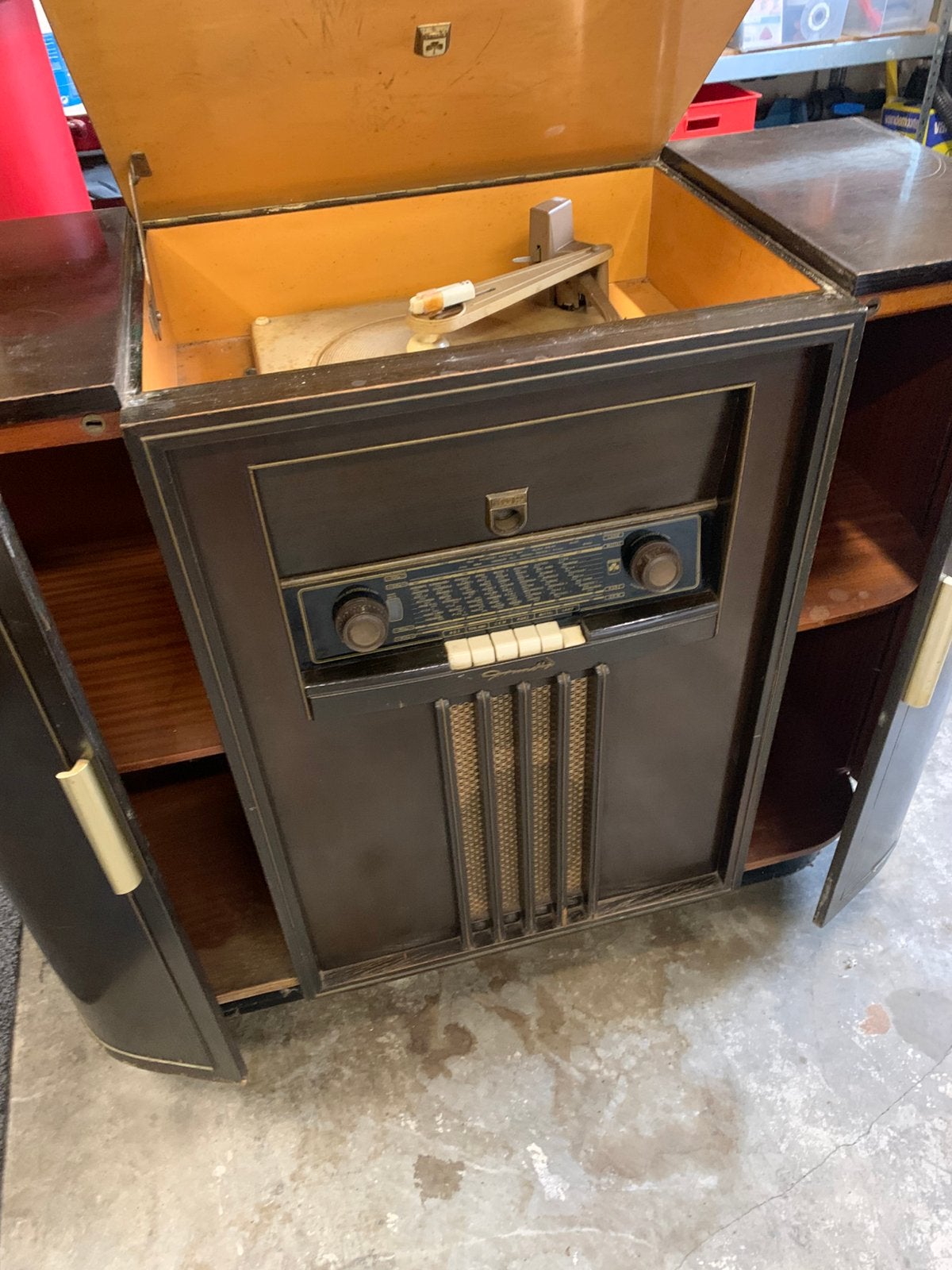Radiokast 1955-1965, Antiek en Kunst, Ophalen