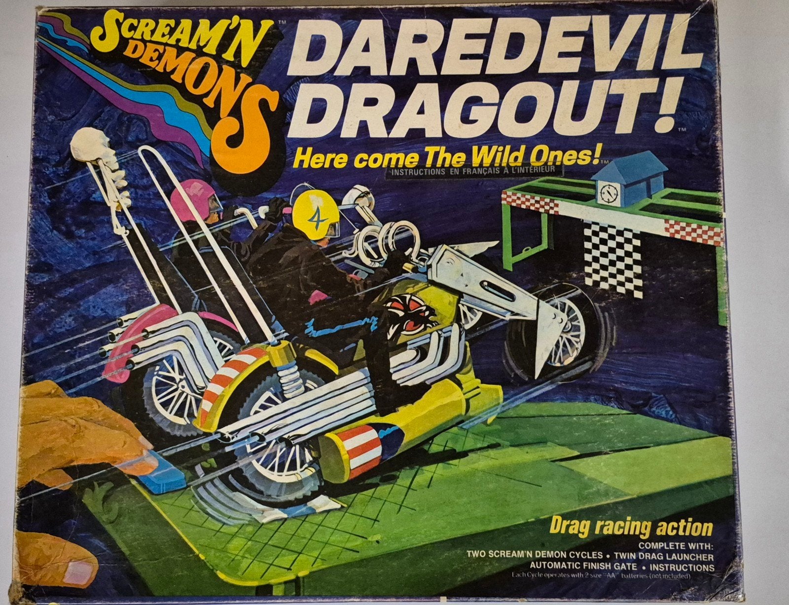 Zeldzaam! Vintage 1971 Hasbro scream 'n demons daredevil, Ophalen of Verzenden