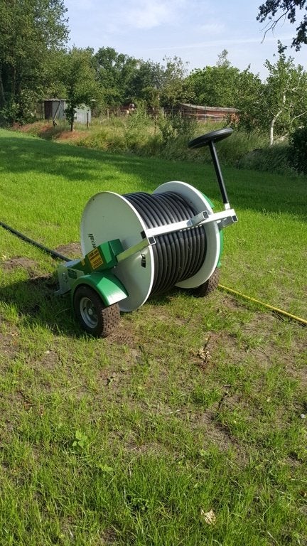 Slangenhaspel nieuw met sproeier voor beregening, Ophalen, Nieuw, Tuinslanghaspel
