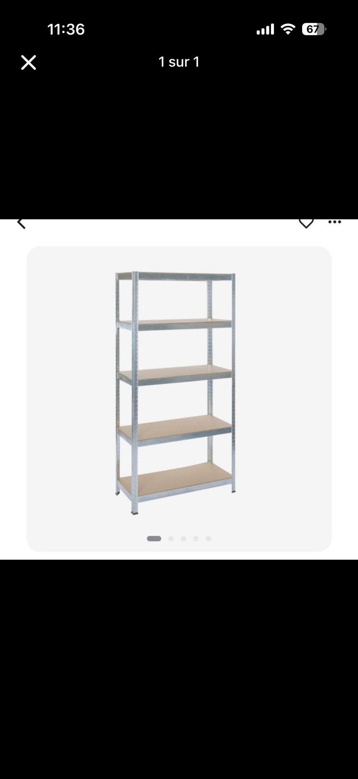 2 Etagere en fer, Maison & Meubles, Enlèvement, Comme neuf